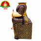 Varalakshmi Devi Idol Body Stand / Violet Saree With Gold Border.