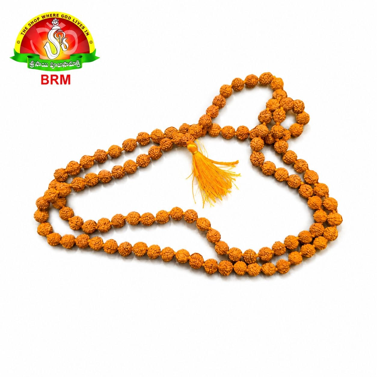 Original 5 Mukhi Rudraksha Mala 108 Beads 8mm Certified