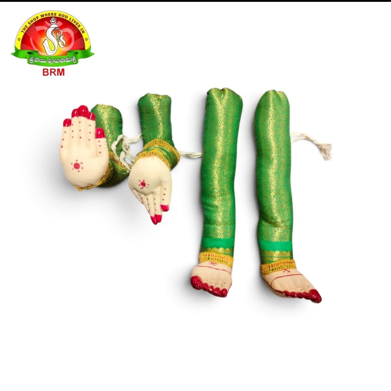 Cotton Fabric Goddess Hands & Legs Set | Varalakshmi Devi & Gowri Doll Alankaram