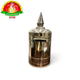 Stainless Steel Temple Hundi – Cylinder Type with Sikaram Top