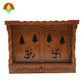 Wooden Mandiram With Doors –  18 × 24 × 12 inch Pooja Temple