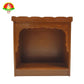Wooden Mandiram Without Doors – 16 × 16 × 8 inch | Pooja Temple