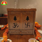 Wooden Mandiram With Doors – 18 × 18 × 9 inch Pooja Temple