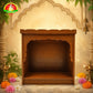 Wooden Mandiram Without Doors – 16 × 16 × 8 inch | Pooja Temple