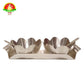 Premium White Metal Serving Set with 2 Bowls, Tray & 2 Spoons | Dry Fruit & Prasadam Set