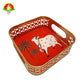 Premium Metal Fancy Square Tray – Decorative Serving & Gift Tray
