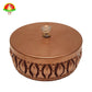 Premium Metal Fancy Storage Box with Copper Coating – Decorative Multipurpose Gift Box