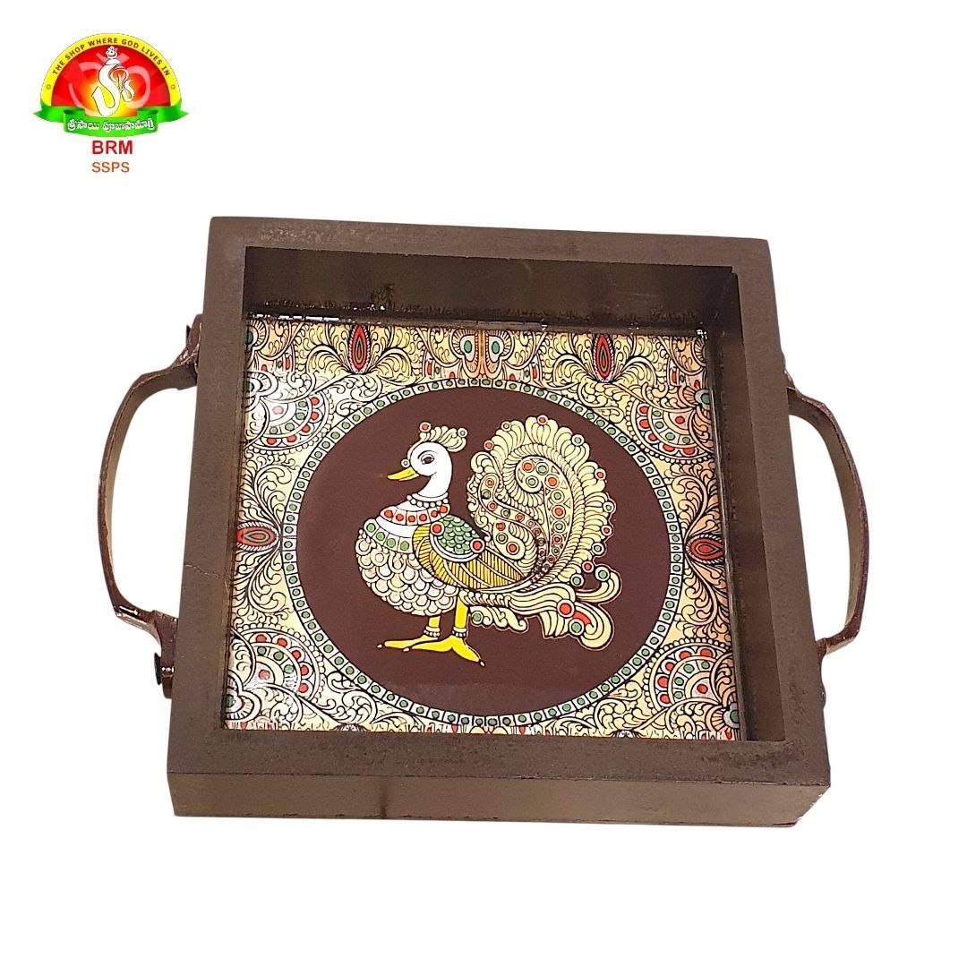 Premium Wooden Serving Tray with Handles
