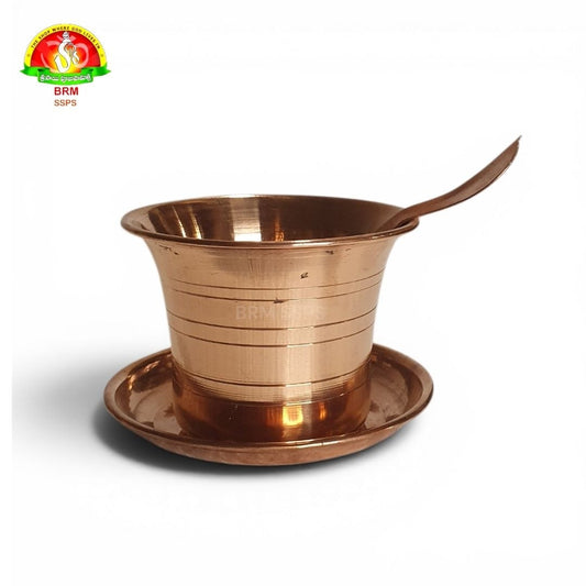 Premium Copper Panchapatra Set for Pooja – Traditional Copper Pooja Utensil