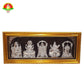 Ganesh Lakshmi Balaji Sarasvati Subramanya 5 in 1 Pure Silver Plated Photo Frame with Gold Frame