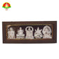 Ganesh Lakshmi Balaji Sarasvati Saibaba 5 in 1 Pure Silver Plated Photo Frame