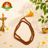 Original Certified 5face  Rudraksha Mala 108 Beads 6mm