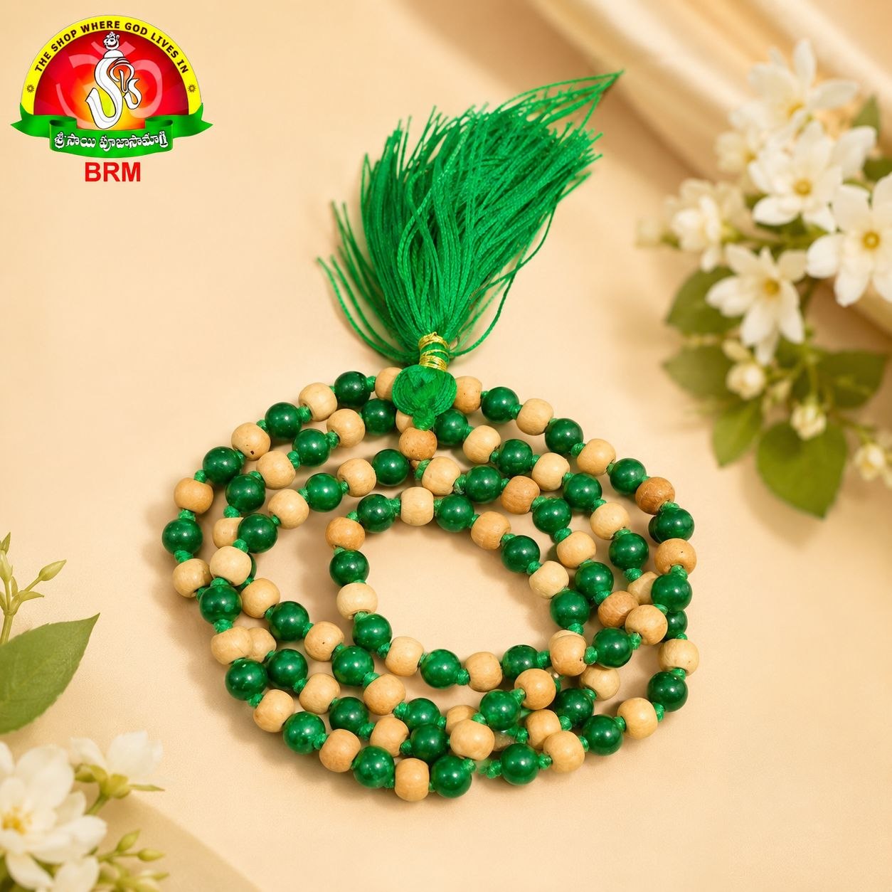 Varahi Diksha Mala Green Colour