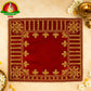 Leaf Design Velvet Pooja Asanam