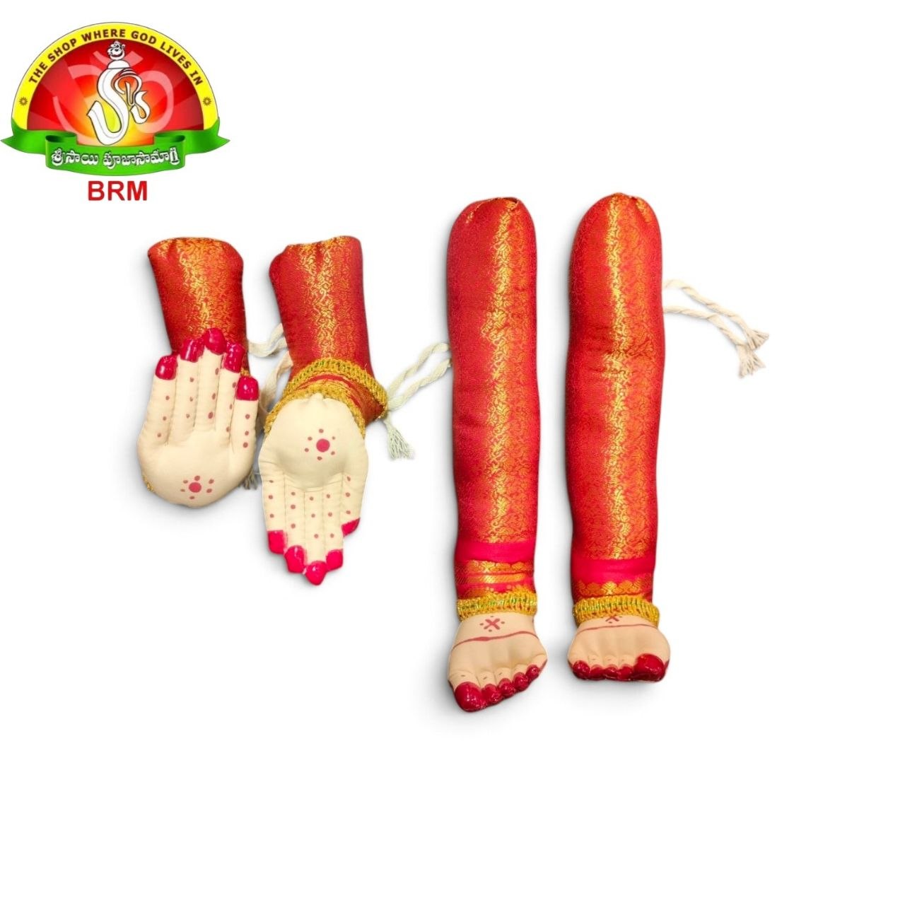 Cotton Fabric Goddess Hands & Legs Set | Varalakshmi Devi & Gowri Doll Alankaram