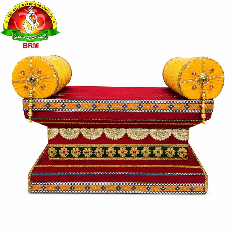 Premium Fancy Velvet Simhasanam Sofa for Varalakshmi Vratham
