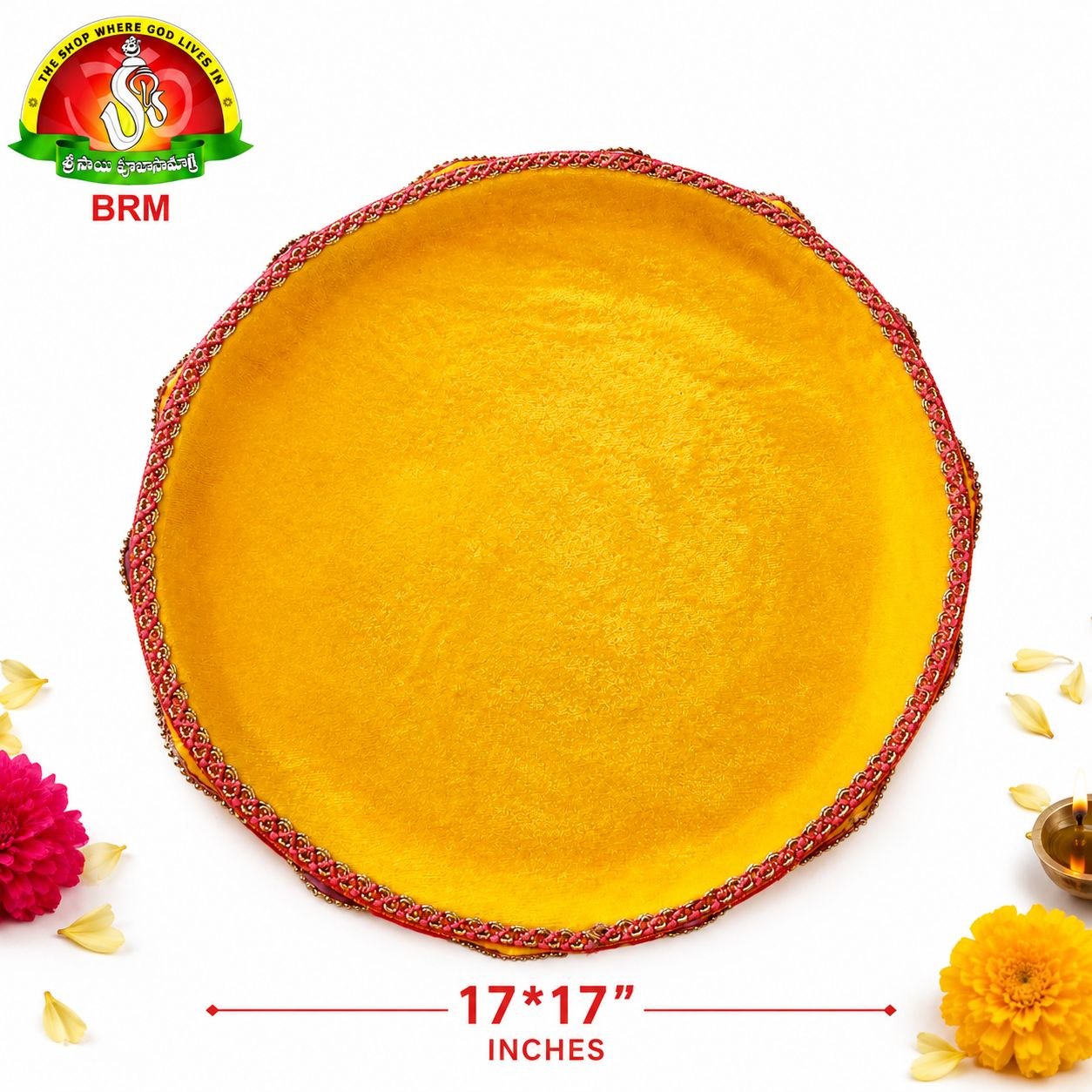 Thermocol Ammavari Pooja Lotus Stand | Decorative Lotus Peeta for Goddess Alankaram