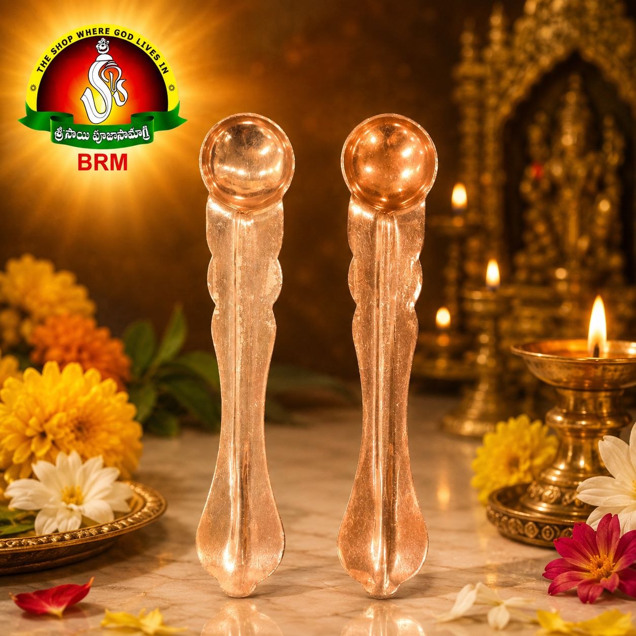 Copper Udarini  | Panchapatra Spoon | Available in Two Sizes