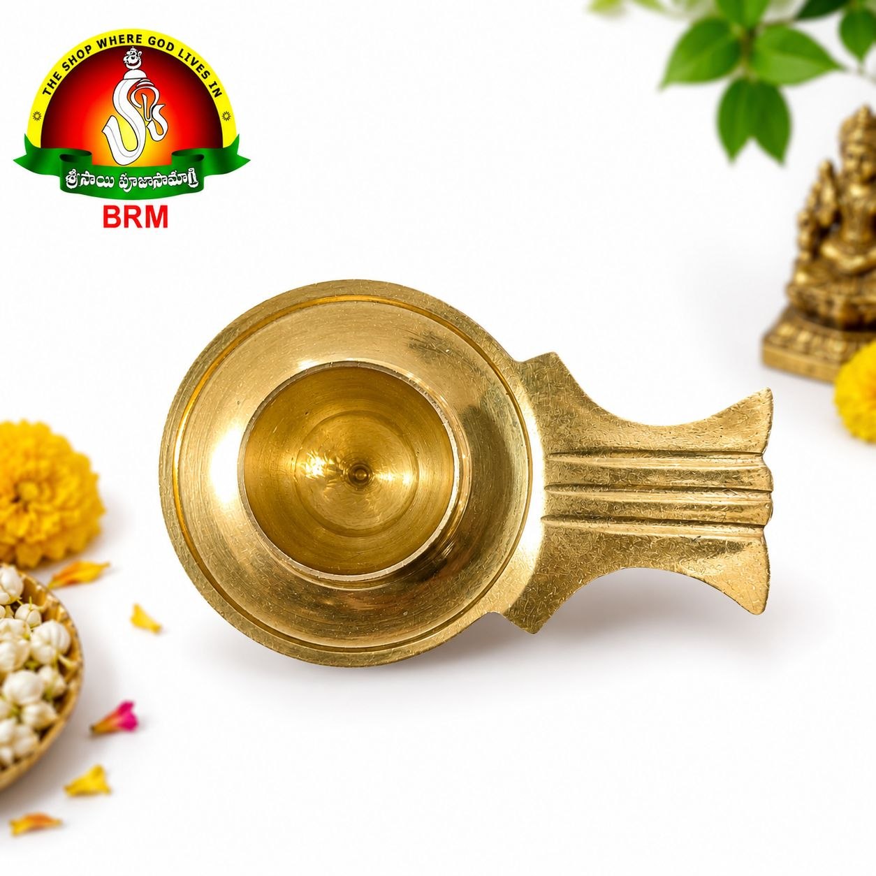 Panavattam for Shiva Lingam | Brass Shiva Lingam Base (Peetham) | Available in 2 Sizes