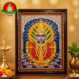 Goddess Yellamma Matte Finish Photo Frame – 14 x 10 Inch | Divine Yellamma Devi Wall Frame for Home Temple