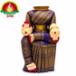 Varalakshmi Devi Idol Body Stand / Violet Saree With Gold Border.