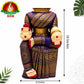 Varalakshmi Devi Idol Body Stand / Violet Saree With Gold Border.