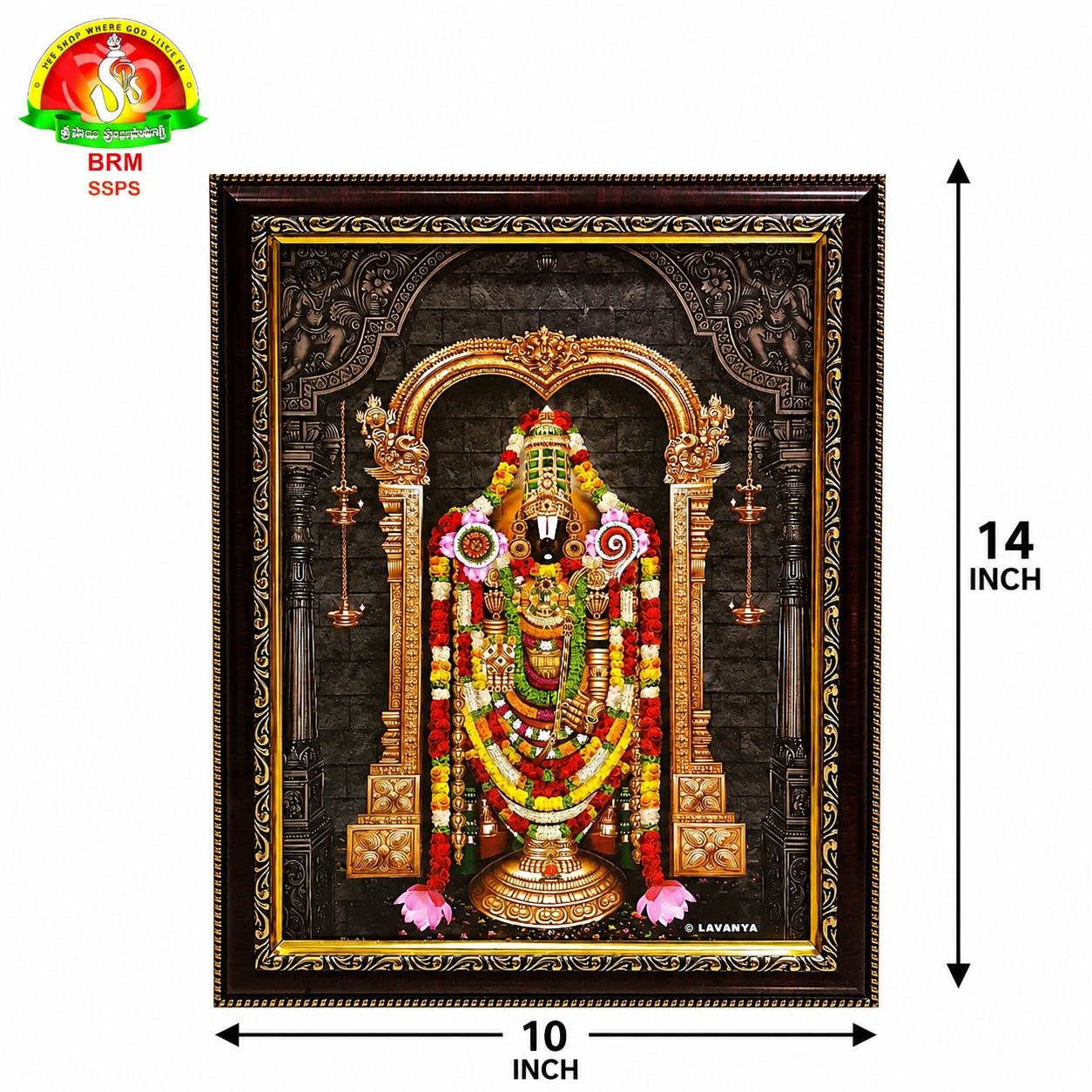 Balaji Matte Finish Photo Frame – Waterproof  (14×10 Inch)