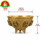 Brass Antique Ashta Lakshmi Bowl – Sacred Decorative Pooja Bowl for Prosperity & Blessings