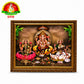 Mat Finish Lakshmi Ganesh Saraswati Photo Frame