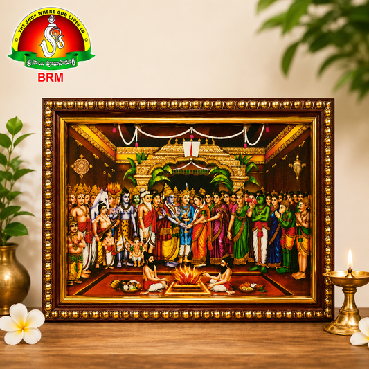 Srinivasa Kalyanam Matte Finish Photo Frame –  6 x 8 Inch