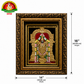 Premium Tanjavur Balaji Photo Frame – 16 × 14 Inch Traditional  24-Carat Gold Painting
