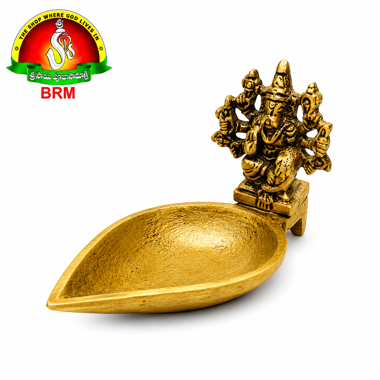 Premium Brass Varahi Deepam | 2 Inch Traditional Brass Oil Lamp for Home Temple & Pooja