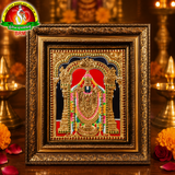 Premium Tanjavur Balaji Photo Frame – 20 × 17 Inch Traditional 24-Carat Gold Painting