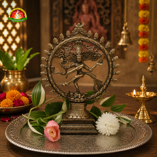 Premium Black Metal Nataraj Idol –12inch  Elegant Shiva Statue for Home Décor & Pooja