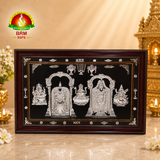 Padmavati Balaji Pure Silver Plated Photo Frame with Fiber Glass – Premium Spiritual Wall Decor