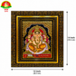 Premium Tanjavur Ganesha Photo Frame – Traditional Gold 24-carat gold painting