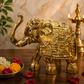 Divine Gold Plated Elephant Idol for Vastu, Prosperity & Home Decor