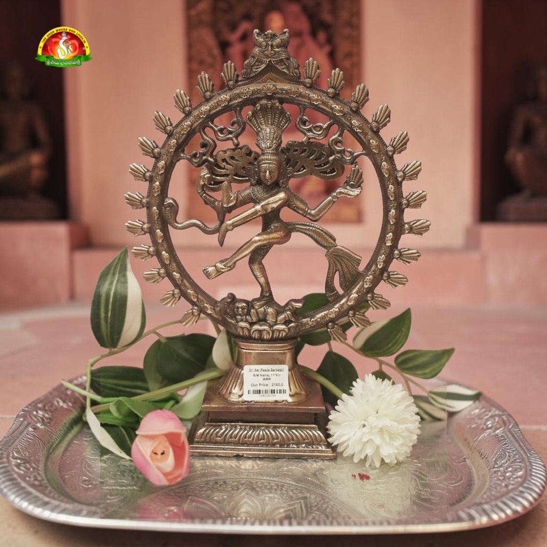 Premium Black Metal Nataraj Idol –14inch Elegant Shiva Nataraja Statue for Home Décor & Pooja
