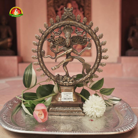 Premium Black Metal Nataraj Idol –14inch Elegant Shiva Nataraja Statue for Home Décor & Pooja