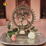 Premium Black Metal Nataraj Idol –14inch Elegant Shiva Nataraja Statue for Home Décor & Pooja