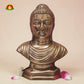 Premium Black Metal Buddha Face Idol –12 inch Elegant Spiritual Home Décor Statue