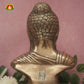 Premium Black Metal Buddha Face Idol –12 inch Elegant Spiritual Home Décor Statue