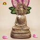 Premium Black Metal Buddha Idol –15inch  Elegant Spiritual Home Décor Statue