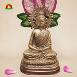 Premium Black Metal Buddha Idol –15inch  Elegant Spiritual Home Décor Statue