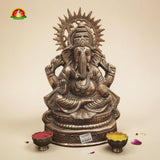 Premium Black Metal Ganesh Idol – 15inch Elegant Ganesha Statue for Home Décor & Pooja