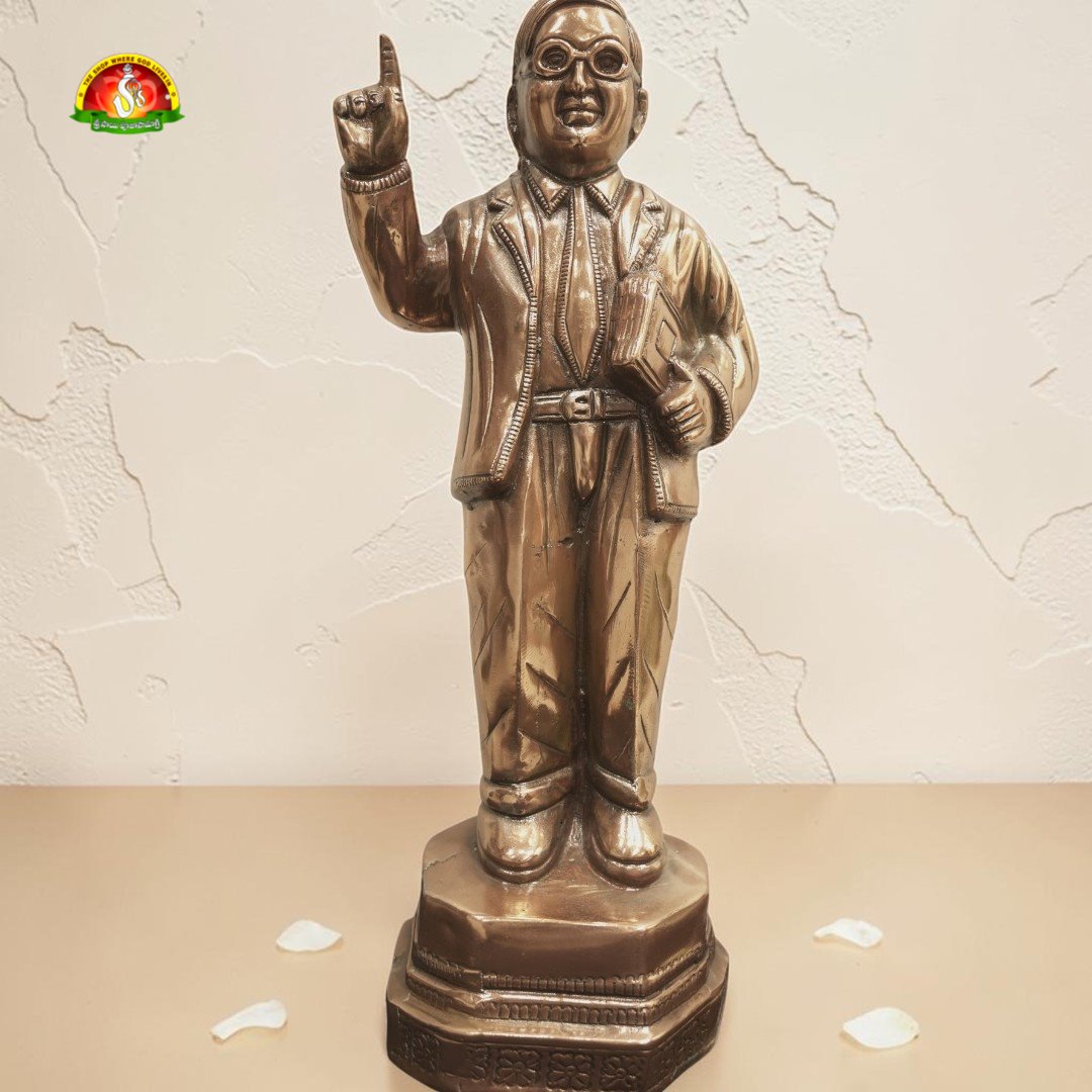 Premium Black Metal Dr. B. R. Ambedkar Idol – 21inch Elegant Decorative Statue for Home & Office