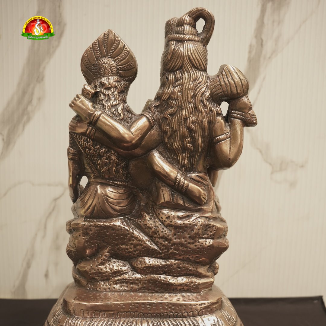 Premium Black Metal Shiva Family Idol –20inch Elegant Shiv Parivar Statue for Home Décor & Pooja