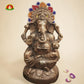 Premium Black Metal Ganapathi Idol –26inch  Large Decorative Ganesha Statue for Home & Pooja