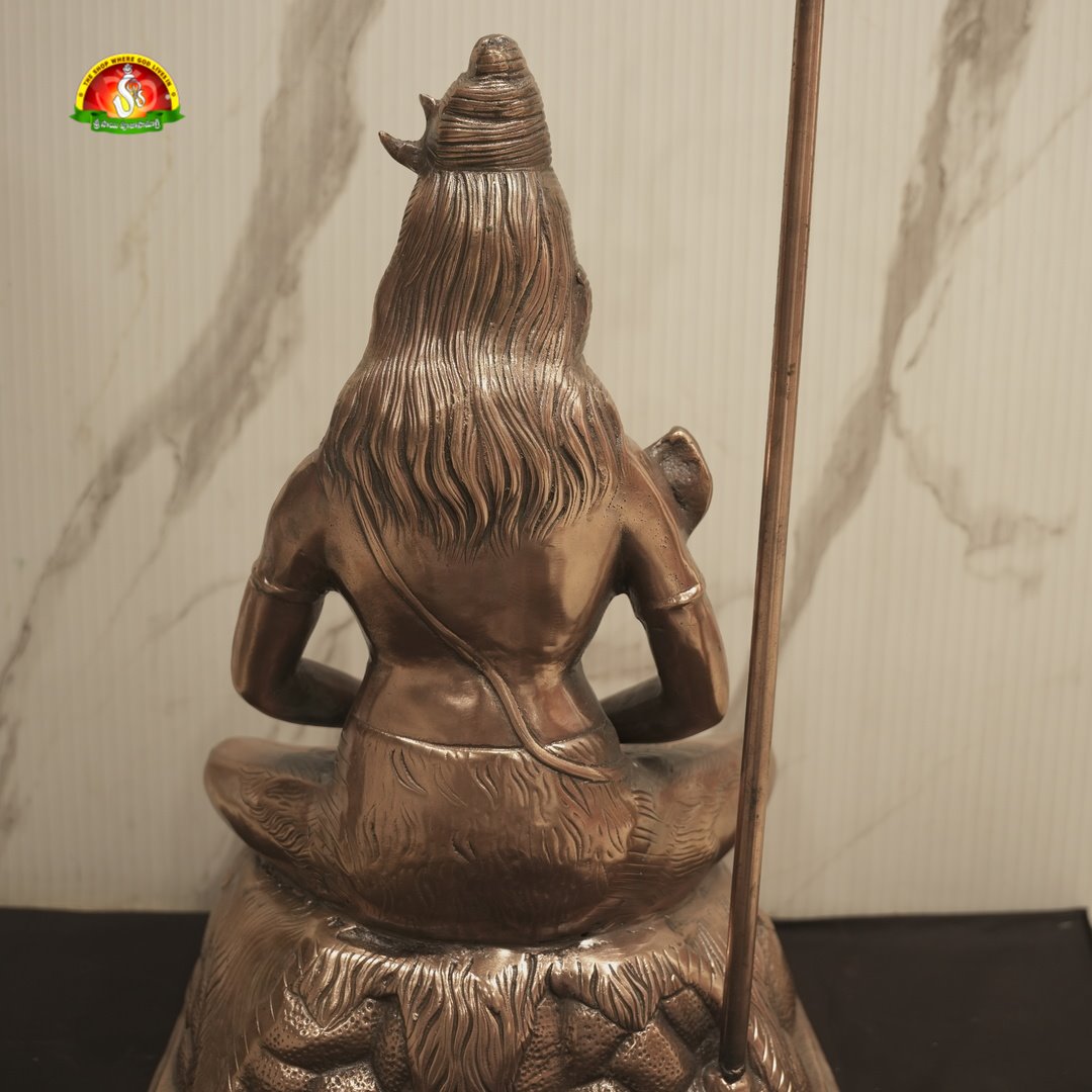 Premium Black Metal Shiva Idol – 25inch Elegant Lord Shiva Statue for Home Décor & Pooja