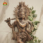 Premium Black Metal Krishna Idol – 24inch Elegant Lord Krishna Statue for Home Décor & Pooja